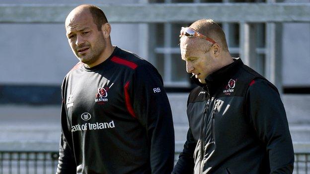 Rory Best with Neil Doak at Kingspan Stadium last week