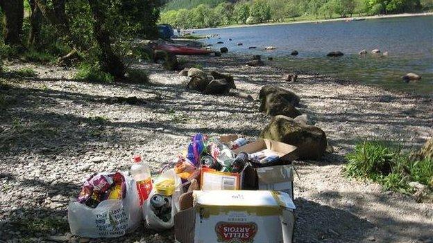 Loch Lomond rubbish