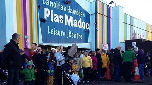 Plas Madoc protest