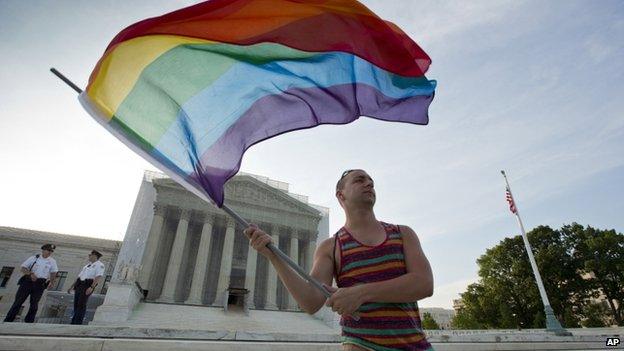 Protester at US Supreme Court