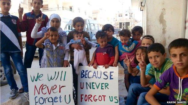 Syrian children tribute to Alan Henning