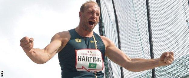 Harting took decisive action to show his disgust with the IAAF and Gatlin