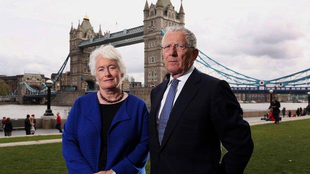 The dream team Nick Hewitt and Margaret Mountford.