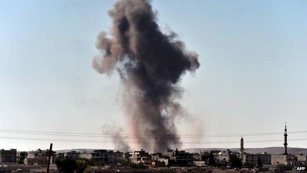 Blasts in Kobane, 7 Oct