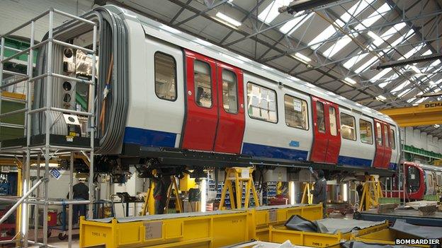 A tube being made at Bombardier