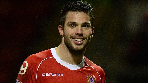 Crewe midfielder Brad Inman