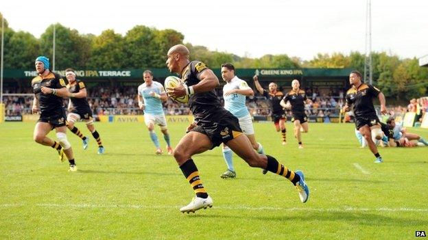 Wasps v Newcastle Falcons in High Wycombe