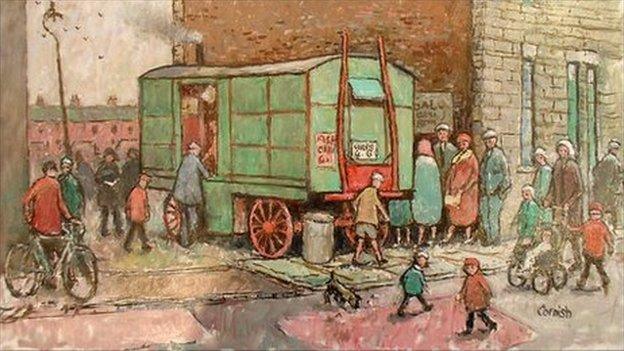 Mobile Fish Shop by Norman Cornish