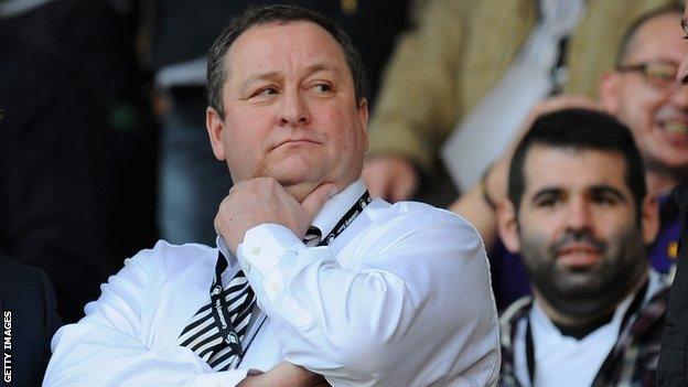 Newcastle United owner Mike Ashley