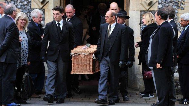 Lynsey de Paul's funeral