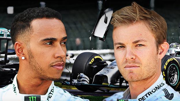 Lewis Hamilton and Nico Rosberg