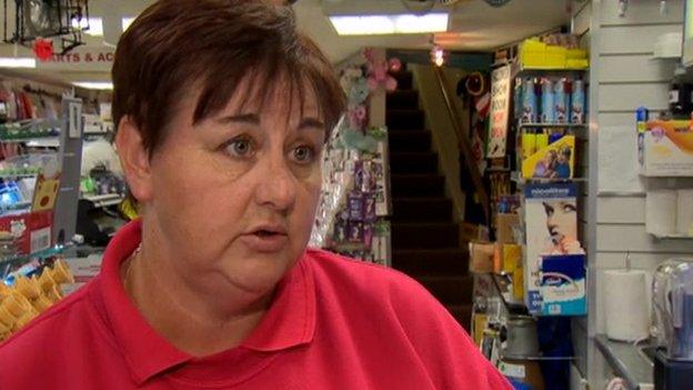 Shop owner Adrine Millar said the closure of the cigarette factory would be a devastating blow to the town