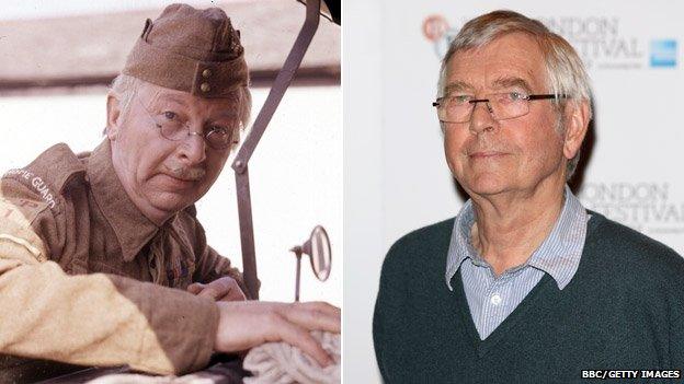 Clive Dunn (left) and Tom Courtenay