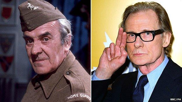 John Le Mesurier (left) and Bill Nighy