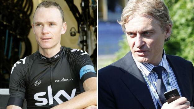 Chris Froome and Oleg Tinkov