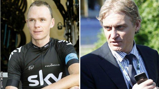 Chris Froome and Oleg Tinkov