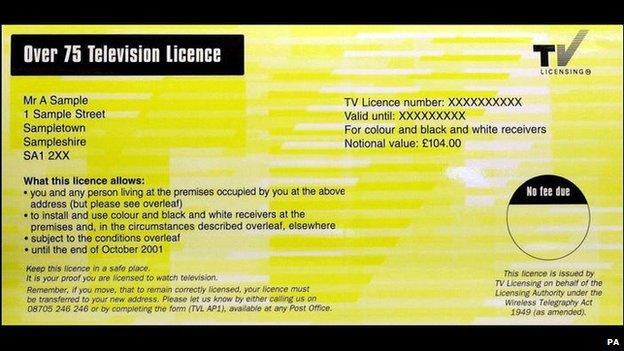 Free TV licences