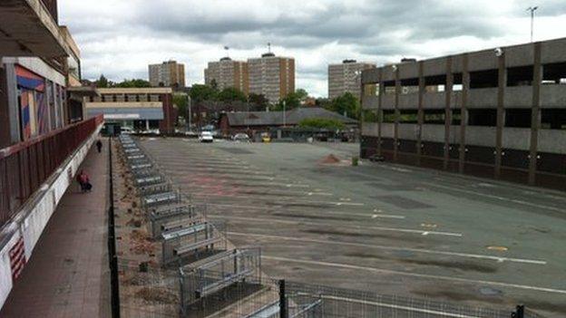 Old bus station in Stoke