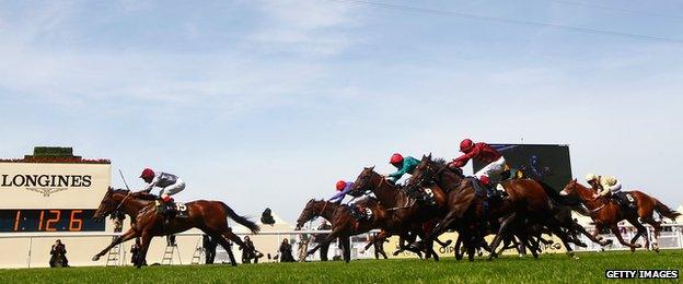 Frankie Dettori riding The Wow Factor wins The Coventry Stakes