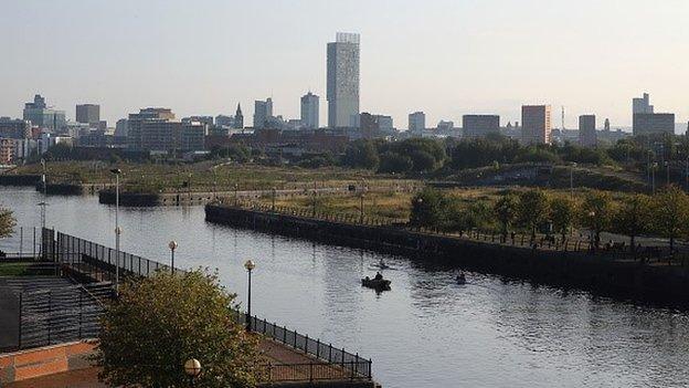 View of the Manchester skyline