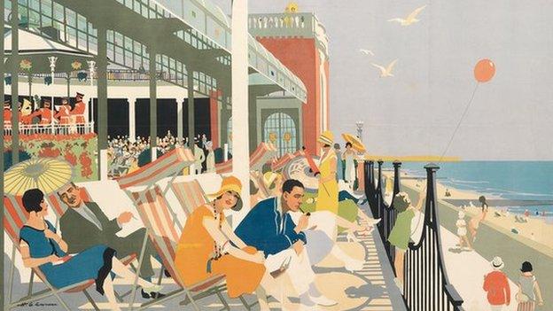 A rail poster of Clacton-on-Sea