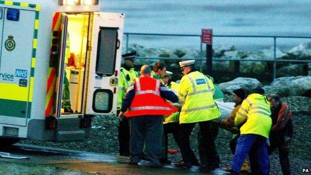 23 Chinese cockle pickers died after they got into difficulties in Morecambe Bay after becoming trapped by the rising tide