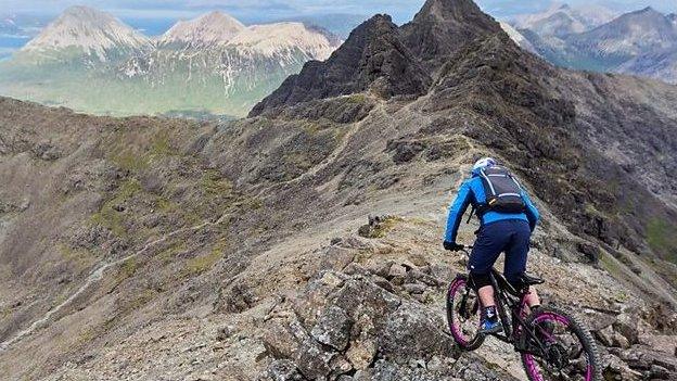 Danny MacAskill on the Cuillin Ridge