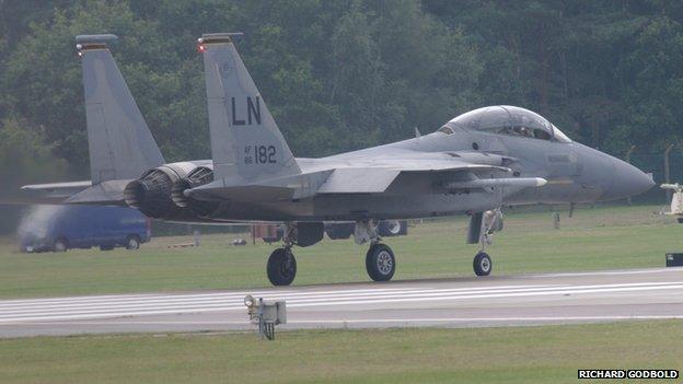 US Air Force F-15 jet