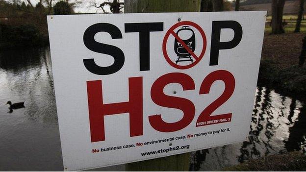 HS2 protest sign