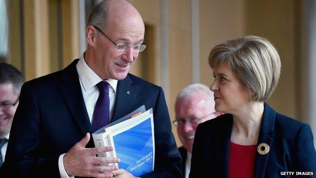 John Swinney and Nicola Sturgeon