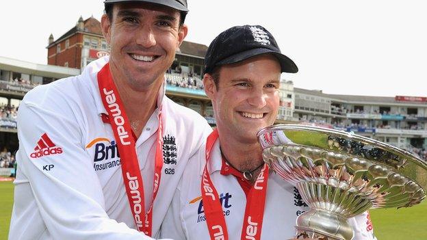 Kevin Pietersen and Andrew Strauss