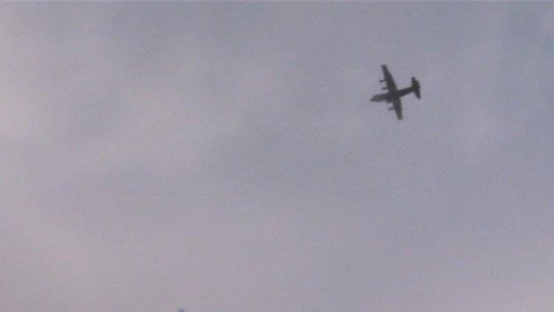 An RAF Hercules aircraft