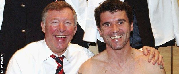 Sir Alex Ferguson and Roy Keane