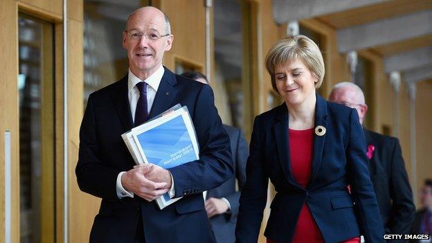 John Swinney and Nicola Sturgeon