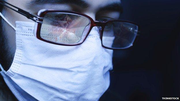 Doctor wearing a mask