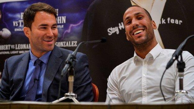 Eddie Hearn and James DeGale