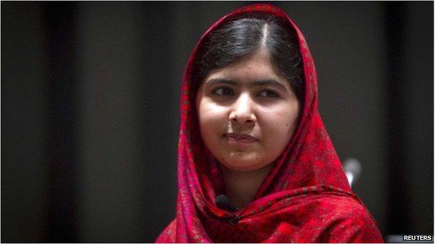 Pakistani schoolgirl activist Malala Yousafzai