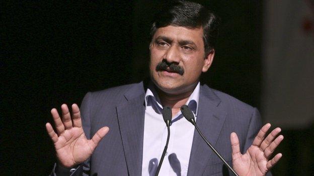 Ziauddin Yousafzai, the father of Pakistani schoolgirl activist Malala Yousafzai, and a United Nations Special Advisor on Global Education, speaks at a youth symposium and cultural show held in his daughter"s honour in Port-of-Spain