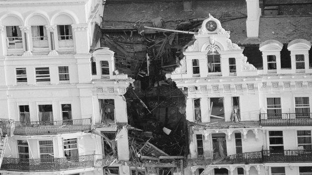 Grand Hotel bomb damage