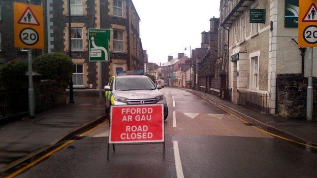 Police in Llanrwst