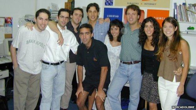 MercadoLibre's initial team in 1999