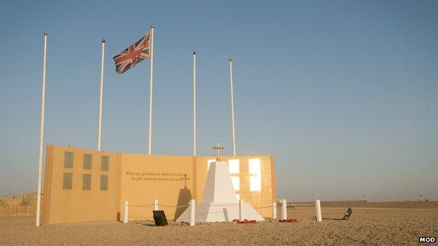 Camp Bastion memorial wall