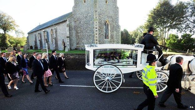 Funeral of Hannah Witheridge