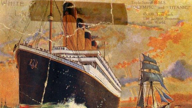 Titanic postcard