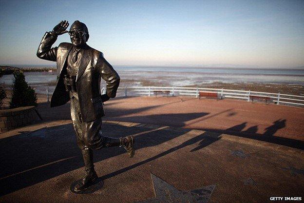 The statue of Eric Morecambe