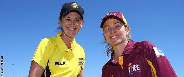 Western Australia skipper Charlotte Edwards and Queensland captain Jodie Fields