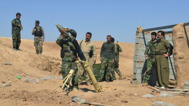 Kurdish fighters