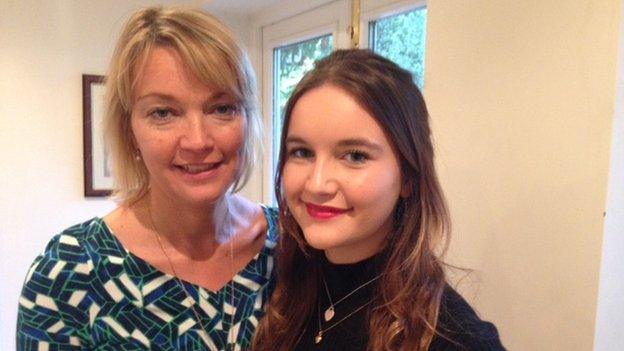 Helen and her 16-year-old daughter Frankie