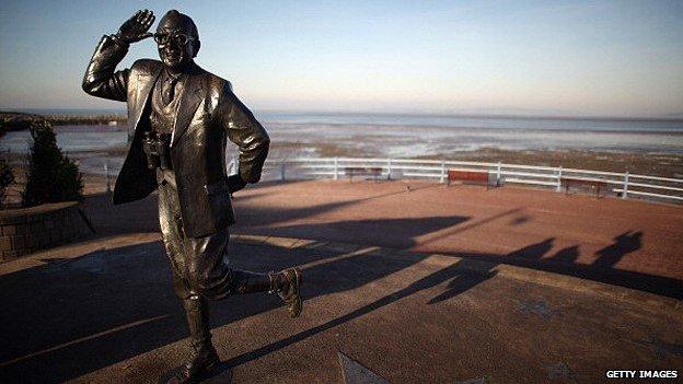 The statue of Eric Morecambe