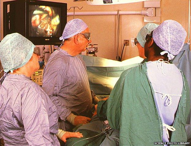 Gall bladder removal operation